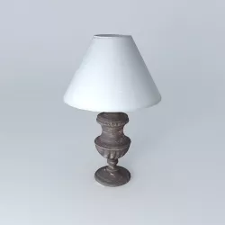 Carved lamp 3D model
