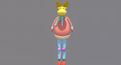 Christmas Doll 3D model