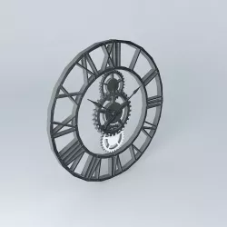 Clock Modern Times 3D model