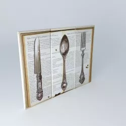 Cutlery Canvas 3D model