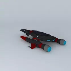 Darkstar Class Stealth Recon EW277 3D model