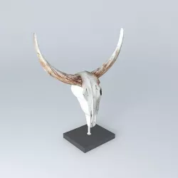 Decorative fabric buffalo 3D model