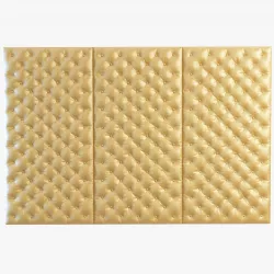 Decorative wall yellow panel 3D model