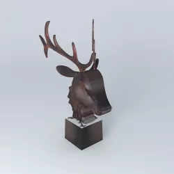 Deer head 3D model