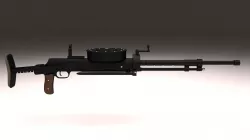 Degtyaryov DT Machine Gun 3D model
