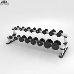 Dumbbell Rack 3D model