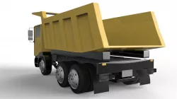 Eicher truck Low-poly  3D model