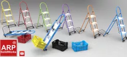 Folding ladder truck