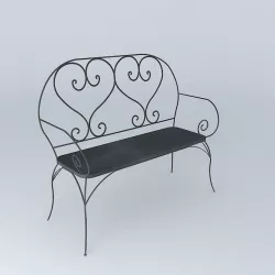 Garden bench  3D model
