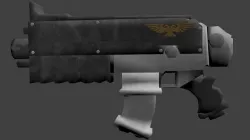 GUN WARHAMMER 3D model