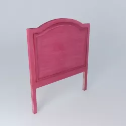 Headboard red  3D model