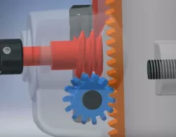 Helical gear, rack, worm