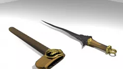 Keris Bali 3D model