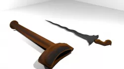 Keris Bugis 3D model