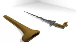 Keris Jawa 3D model