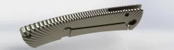 knife Ti-spine Lionsteel monolithic frame-lock