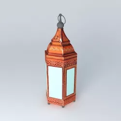 Lantern orange 3D model