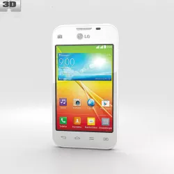 LG L35 White 3D model