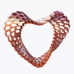 Love heart  3D model