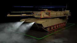 M1 Abrams Tank Rigged Low-poly  3D model