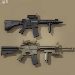 M4 rifle 3D model