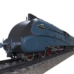 Mallard train Low-poly  3D model