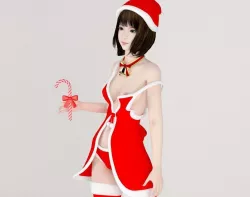 Mariko Christmas pose 02 3D model