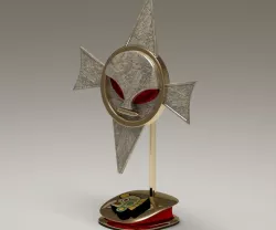 Mayan Alien Emblem Statuette 3D model