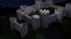 Medieval Fantasy Marble Castle Low-poly  3D model