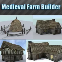 Medieval Farm Builder Low-poly  3D model