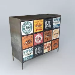 Metal cabinet  3D model