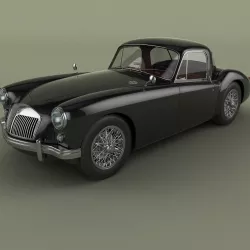 MG MGA Coupe 3D model