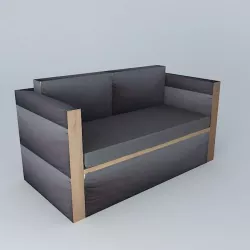 Modern bench 3D model