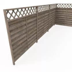 modular fence Low-poly  3D model