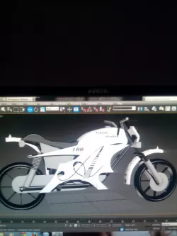 my bike white