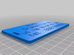 My Customized Customizer Version of luggage label