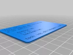 My Customized Text card TECH-INC