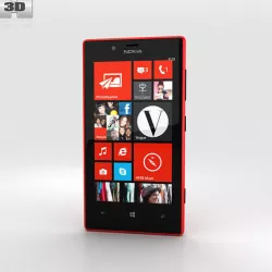 Nokia Lumia 720 Red 3D model