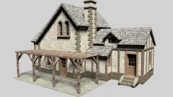 Old cottage house