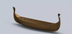 Oseberg vikking ship hull for 3D print