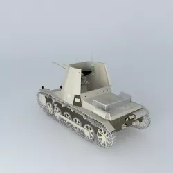 PanzerjÃ¤ger I (German Tank) 3D model