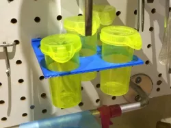 Pegboard holder for little parts