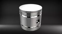 petrol Engine Piston in "Catia & Solid Works"