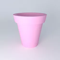 Pink pot  3D model