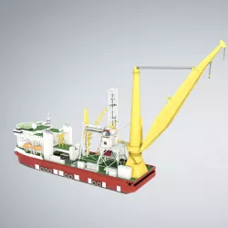  PIPELAY CRANE VESSEL  3D model
