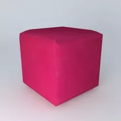 Pouf rose SAM 3D model