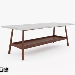Reeve Mid-Century Rectangular Coffee Table by West Elm 3D model