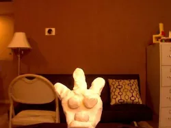 Reindeer Head from clay
