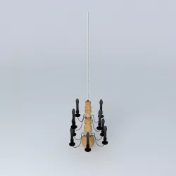 Retro chandelier  3D model