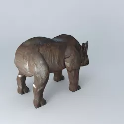 rhino model houses the world 3D model